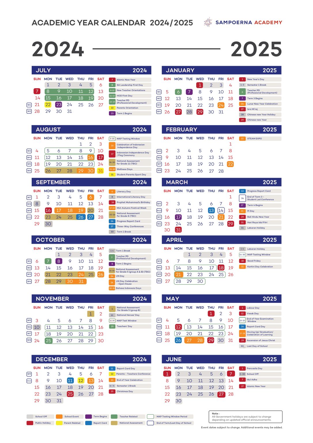Coderva Calendar Homepage - Sampoerna Academy - Program
